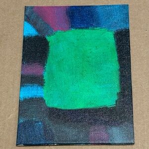 Original Art Paintings Abstract Acrylic On Canvas Board 5x7 New Love Care Mind